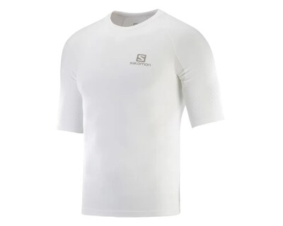 Foto 3 | Foto 3 | Playera Running Salomon Play Exo Motion Blanco Hombre Lc1499