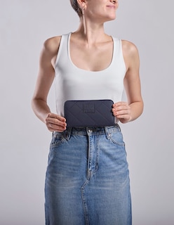 Foto 6 | Foto 6 | Cartera Westies Hbimanol56we Azul Textil Para Mujer