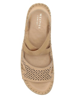 Foto 4 | Foto 4 | Sandalia Casual Westies Beige Piel Para Mujer