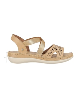 Foto 5 | Foto 5 | Sandalia Casual Westies Beige Piel Para Mujer