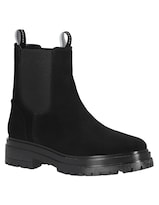 Botín Casual Westies Negro Gamuza Para Mujer