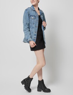 Foto 6 | Foto 6 | Botín Casual Westies Negro Sintético Para Mujer