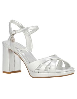 Foto 1 | Foto 1 | Sandalia De Tacón Casual Westies Plateado Sintético Para Mujer