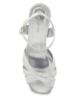 Foto 4 | Foto 4 | Sandalia De Tacón Casual Westies Plateado Sintético Para Mujer