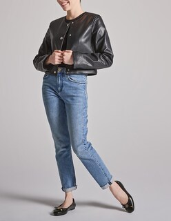 Foto 6 | Foto 6 | Balerina Casual Westies Negro Sintético Para Mujer