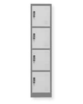 Locker Metálico 4 Puertas Con Llave Organizador Oficina Escuela Industrial Resistente