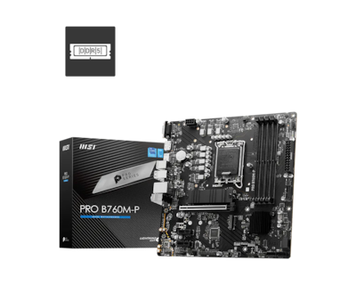 Foto 5 | Foto 5 | Tarjeta Madre Msi Pro B760m-p Lga1700 Micro-atx 4xddr4 128gb