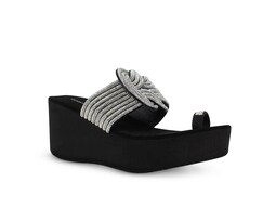 Sandalia Gabriela's Negro 3201428 con Piedras para Mujer