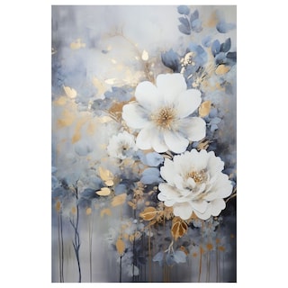 Foto 1 | Foto 1 | Cuadro Decorativo Impreso 60x80cm Flor Azul