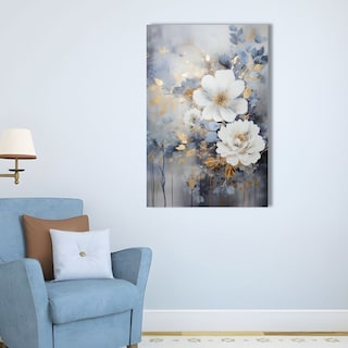 Foto 2 | Foto 2 | Cuadro Decorativo Impreso 60x80cm Flor Azul