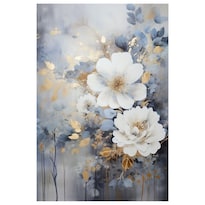 Cuadro Decorativo Impreso 20x30cm Flor Azul