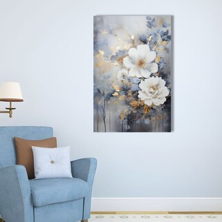 Foto 2 | Foto 2 | Cuadro Decorativo Impreso 90x122cm Flor Azul