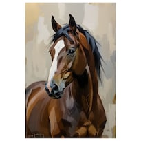 Cuadro Decorativo Impreso 20x30cm Caballo Rojo