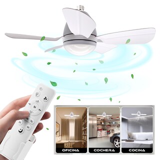 Foto 1 | Foto 1 | Foco Lampara Ventilador 5 Aspas 48w Con Control Remoto