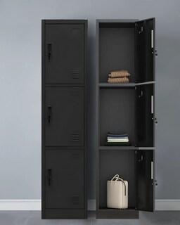 Foto 7 | Foto 7 | Casillero Metálico De 3 Puertas Con Chapa Y Llave – Guardado Oficina Escuela Gimnasio