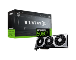Tarjeta De Video Msi Nvidia Geforce Rtx 5060 Ti Ventus 3x Oc 8gb Gddr7 Pcie 5.0 Hdmi/dp Negro