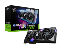 Tarjeta De Video Msi Nvidia Geforce Rtx 5080 Gaming Trio Oc 16gb Gddr7 Hdmi/dp Rgb Negro