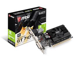 Tarjeta De Video Msi Nvidia Geforce Gt 710 2gb Gddr3 Low Profile Hdmi/vga Negro