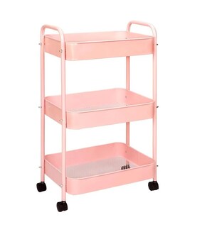 Foto 1 | Foto 1 | Carrito Organizador De Metal Transportador Rosa