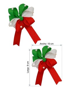 Foto 2 | Foto 2 | Pack de 3 Moños Tricolor para Pelo