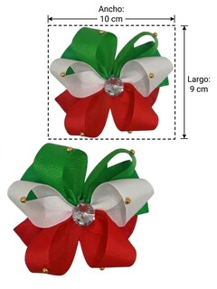 Foto 4 | Foto 4 | Pack de 3 Moños Tricolor para Pelo