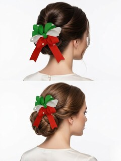 Foto 6 | Foto 6 | Pack de 3 Moños Tricolor para Pelo