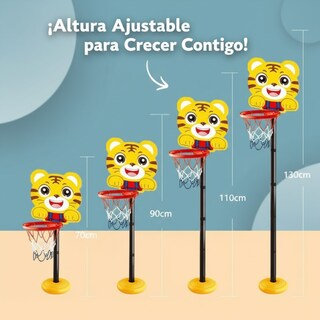 Foto 4 | Foto 4 | Canasta de Basquetbol Ajustable Infantil