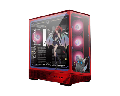 Foto 2 | Foto 2 | Gabinete Msi Pano 130r Mlg Edition Atx Argb Rojo/negro Cristal Templado Sin Fuente