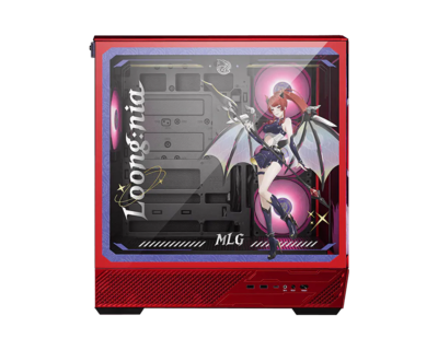 Foto 3 | Foto 3 | Gabinete Msi Pano 130r Mlg Edition Atx Argb Rojo/negro Cristal Templado Sin Fuente