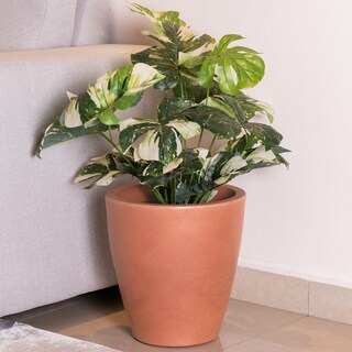 Foto 5 | Foto 5 | Maceta Cónica Elly Decor 16 Pulgadas con Drenaje Interior Exterior Café