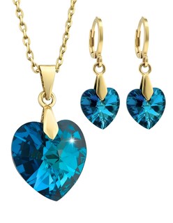 Foto 1 | Foto 1 | Juego de Collar y Aretes de Chapa de Oro De 18k Zvezda