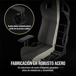 Foto 6 | Foto 6 | Silla Gamer Corsair T3 Rush (2023) Negro CF-9010057-WW