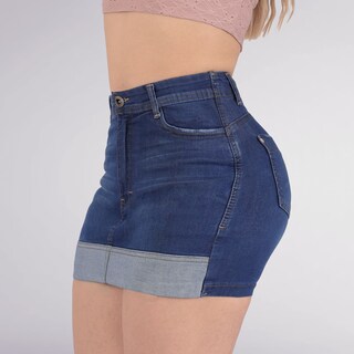Foto 3 | Foto 3 | Short Falda Mezclilla Levanta Pompa Sea Brazil Mujer