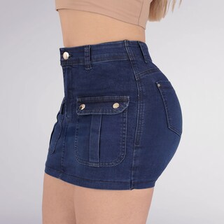 Foto 3 | Foto 3 | Short Falda Mezclilla Levanta Pompa Sea Brazil Mujer