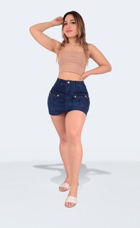 Foto 5 | Foto 5 | Short Falda Mezclilla Levanta Pompa Sea Brazil Mujer