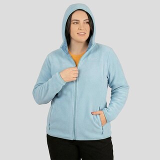 Foto 4 | Foto 4 | Sudadera Fleece Plus Size Para Mujer Cuello Alto Greenlander Azul Cielo