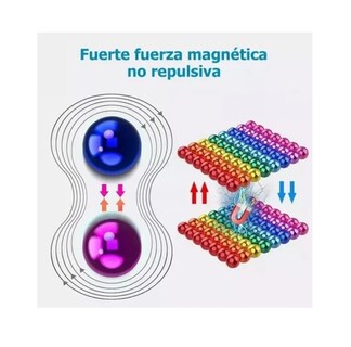 Foto 2 | Foto 2 | Juguete Cubo Magnetico 216 Pzs 5mm Multicolor Metalico
