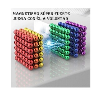 Foto 3 | Foto 3 | Juguete Cubo Magnetico 216 Pzs 5mm Multicolor Metalico