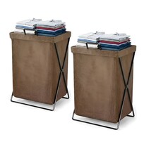 Cestos De Ropa Estilo Japonés Extragrande Plegable 2pcs Eo Safe Imports Esi-24952 Cafe