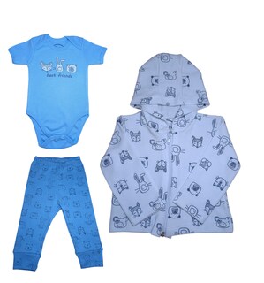 Foto 1 | Foto 1 | Set De 3pz Con Sudadera Para Niño Colate Best Friends Azul