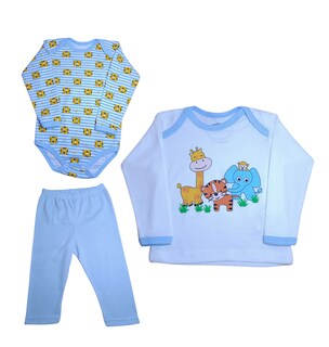 Foto 1 | Foto 1 | Set De 3pz Para Niño Colate Selva Azul Cielo