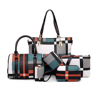 Foto 1 | Foto 1 | Bolsas Y Cartera Para Mujer Set De 6 Piezas Eo Safe Imports Esi-24986 Verde