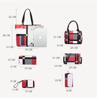 Foto 3 | Foto 3 | Bolsas Y Cartera Para Mujer Set De 6 Piezas Eo Safe Imports Esi-24986 Verde