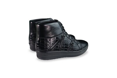 Foto 3 | Foto 3 | Tenis Casual Benissimo 33515 Negro De Piel Para Hombre