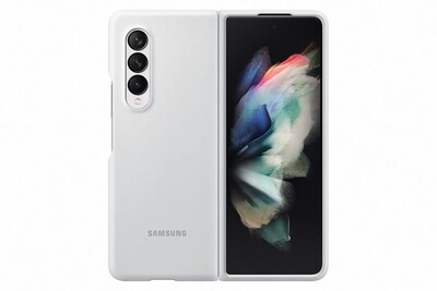 Foto 1 | Foto 1 | Funda De Silicona Samsung Galaxy Z Fold3 Blanca Con Diseño Delgado