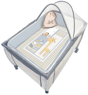 Foto 1 | Foto 1 | Set De Edredón 3 Pzas Para Cuna De Viaje Capibara