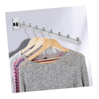 Foto 2 | Foto 2 | Gancho Blister Cascada Exhibidor Ropa Para Pared 10 Pzs 40 Cm Plata