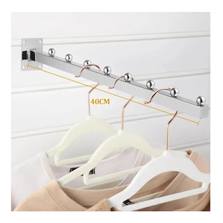 Foto 4 | Foto 4 | Gancho Blister Cascada Exhibidor Ropa Para Pared 10 Pzs 40 Cm Plata