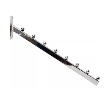 Foto 5 | Foto 5 | Gancho Blister Cascada Exhibidor Ropa Para Pared 10 Pzs 40 Cm Plata