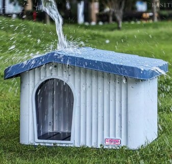 Foto 4 | Foto 4 | Casa Para Perro Q Perrón Raza Chica Fácil De Armar Y Limpiar Color Azul